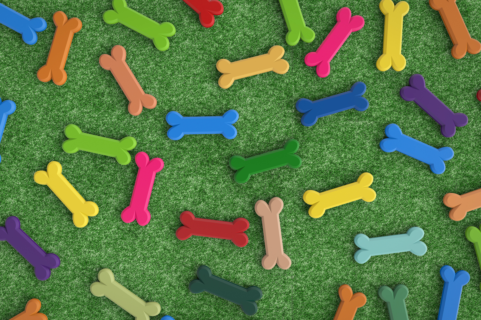 colorful dog bones background